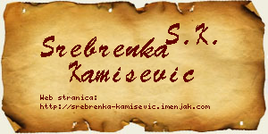 Srebrenka Kamišević vizit kartica